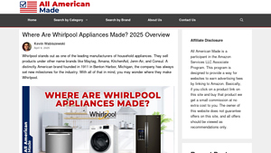 Where Are Whirlpool Appliances Made? 2025 Overview - whirlpool manufacturer