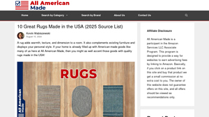 10 Great Rugs Made in USA (2025 List) - All American Made - rug manufacturer
