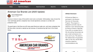 American Car Brands List (2025 Update) - All American Made - car manufacturer list