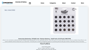 CR1620 Coin Cell / Button Battery | Bulk Pack x20 WAC0190 - cr1620 bulk
