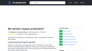 Wo werden vespas produziert? - AlleAntworten.de - is piaggio of vespa manufacturer