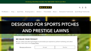ALLETT - Cylinder Mowers for Homeowners & Turf Professionals - lawn mower manufacturer