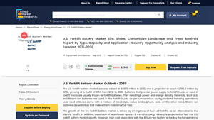 U.S. Forklift Battery Market Size, Share Analysis and Forecast - 2030 - forklift battery factory