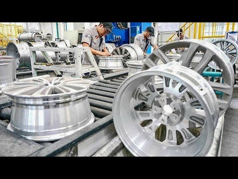 A relevant stock photo of alloy wheel manufacturer in a typical setting.