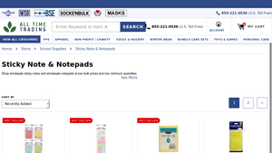 Sticky Note & Notepads - alltimetrading.com - sticky notes bulk
