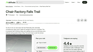 Chair Factory Falls Trail, Ohio - 211 Reviews, Map | AllTrails - chair factory