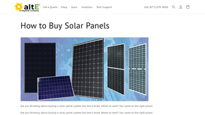 How to Buy Solar Panels | AltE Store - DIY Solar & Renewable Energy ... - buy solar panels direct from manufacturer