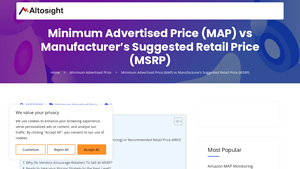 Minimum Advertised Price (MAP) vs Manufacturer's Suggested Retail Price ... - manufacturer suggested retail price