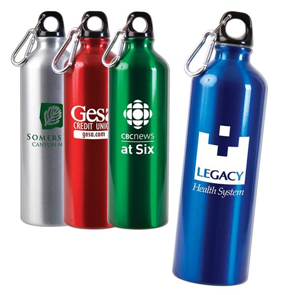 A relevant stock photo of aluminum water bottle custom in a typical setting.