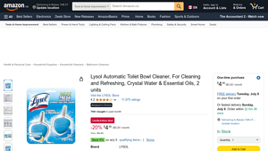 Lysol Automatic Toilet Bowl Cleaner, For Cleaning and Refreshing ... - lysol canadian ownership manufacturer