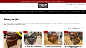 Factory Outlet - American Classics Leather - leather furniture factory