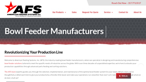 Bowl Feeder Manufacturers - American Feeding Systems, Inc. - feeder manufacturer