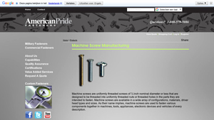 Machine Screw Manufacturing - American Pride Fasteners - machine screws factory