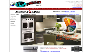 American Range French Door Ovens - stand alone residential oven us manufacturer