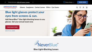 Blue Light Blocking Lenses - America's Best - best blue light blocking glasses company
