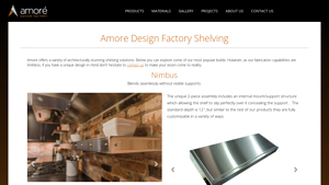 Amore Design Factory Shelving - metal wall shelf factory