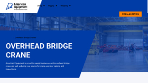 Overhead Shop & Bridge Crane Manufacturer | American Equipment - bridge crane manufacturer