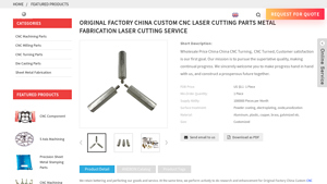 Original Factory China Custom CNC Laser Cutting Parts Metal ... - cnc laser factory