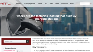 where are the factories located that build ev charging stations - car charging stations factory