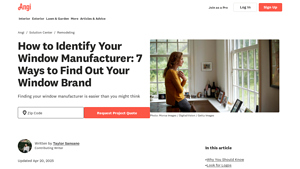 How to Identify Your Window Manufacturer - Angi - aama window manufacturer code lookup