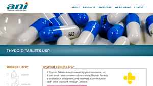 ANI - Products Details - armour thyroid manufacturer website