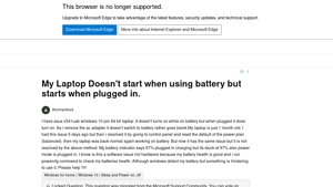 My Laptop Doesn't start when using battery but starts when plugged in. - laptop battery bulk