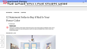 12 Statement Sofas to Buy if Red Is Your Power Color - red sofa company