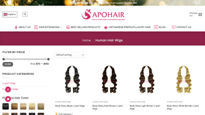 Lace Frontal Wigs – #1 Vietnamese Hair Factory - Apohair - lace glue wholesale