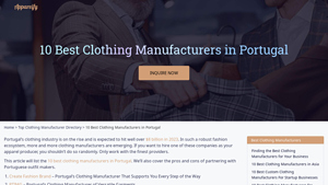 10 Best Clothing Manufacturers in Portugal - Appareify - manufacturer clothing portugal