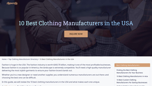 10 Best Clothing Manufacturers & Apparel Makers in the USA - garment manufacturer