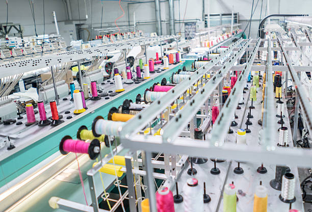 A relevant stock photo of apparel manufacturer in a typical setting.