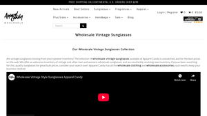 Wholesale Vintage Sunglasses - Apparel Candy - retro sunglasses bulk
