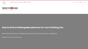 How to Find a Clothing Manufacturer: Your Complete Guide - manufacturer for clothing brand