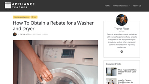 How To Obtain a Rebate for a Washer and Dryer - washer dryer manufacturer rebates