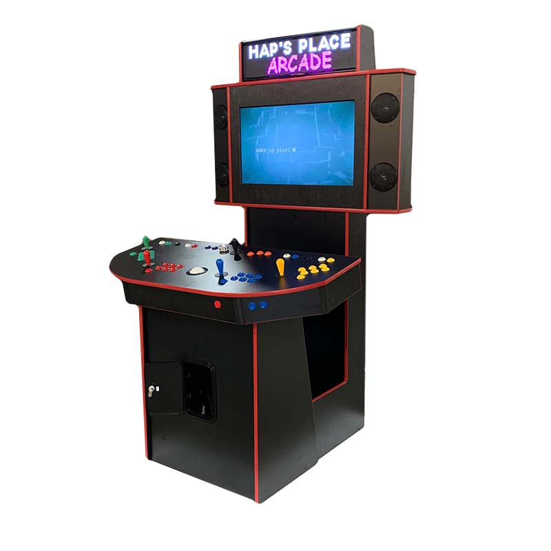 A relevant stock photo of arcade cabinet custom in a typical setting.