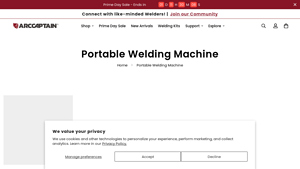 Portable Welding Machine | ArcCaptain - portable welding machine factory