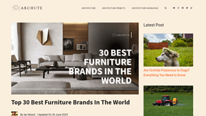 Top 30 Best Furniture Brands in the World - Archute - best furniture manufacturer