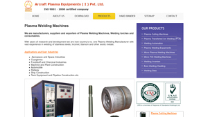 Plasma Welding Machines - Arcraft Plasma - arc welding machine factory
