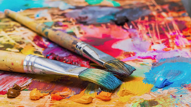 A relevant stock photo of art supplies supplier in a typical setting.