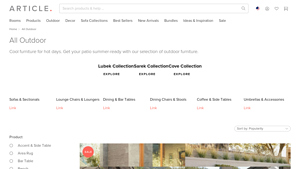 Contemporary, Mid Century & Modern Outdoor Patio Furniture | Article - modern outdoor furniture company