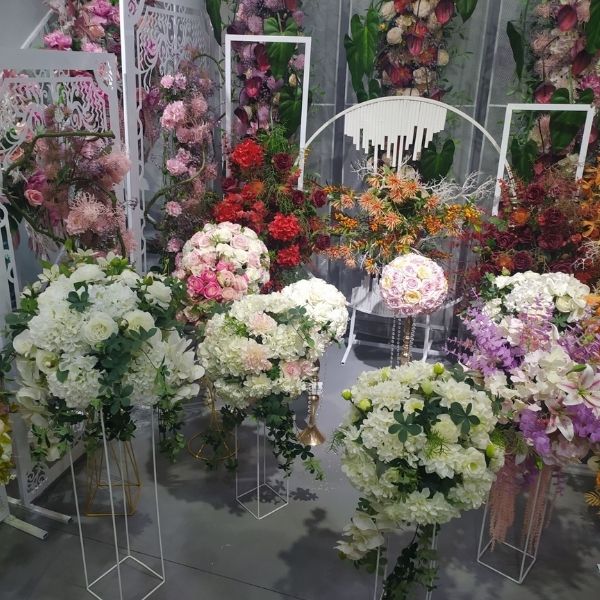 A relevant stock photo of artificial flowers china in a typical setting.