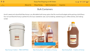 Raw Honey Bulk - Infused Honey Options - Arvoli Honey - honey bulk