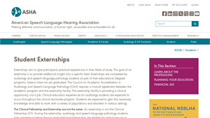 Student Externships - audiology manufacturer externships