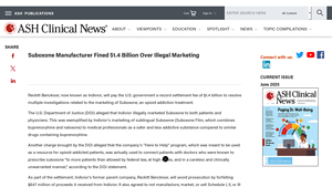 Suboxone Manufacturer Fined $1.4 Billion Over Illegal Marketing - suboxone manufacturer