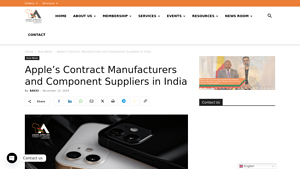 Apple's Contract Manufacturers and Component Suppliers in India - apple manufacturer company