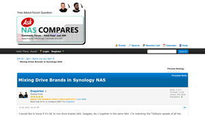 Mixing Drive Brands in Synology NAS - NAS Compares - can you disk be from different manufacturer