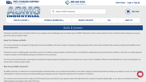 Buy Screws and Bolts in Bulk - ASMC Industrial - stainless steel screws bulk