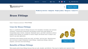 Brass Fittings - Associated Fastening Products, Inc. - brass fittings manufacturer