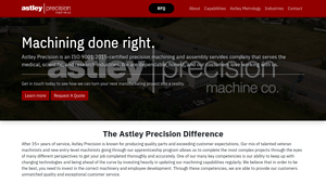 Astley Precision | Precision manufacturing and machining in Pittsburgh - precision machine company