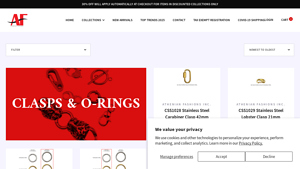 Clasps & O-Rings - Athenian Fashions Inc. - o ring bulk